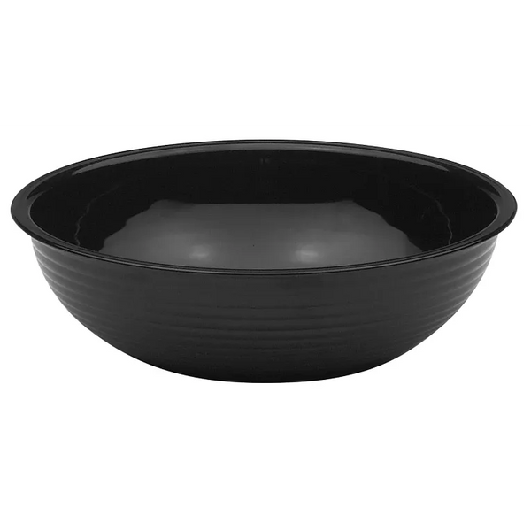 Cambro RSB8CW110 I Round Ribbed Bowls I 1.6 L (1.65 qt) I Black I Case of 12