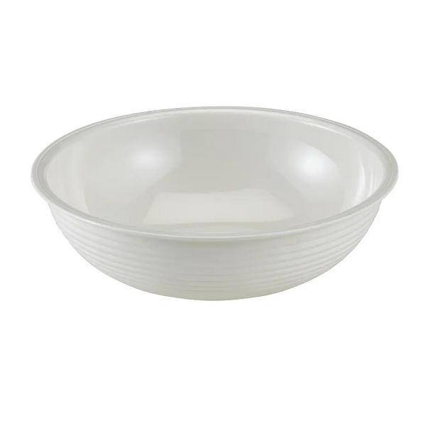 Cambro RSB8CW148 I Round Ribbed Bowls I 1.6 L (1.65 qt) I White I Case of 12