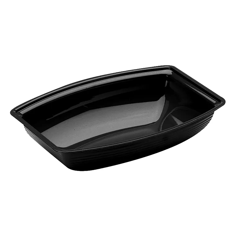Cambro RSB912CW110 I Rectangular Ribbed Bowls I 2.7 L (2.9 qt) I Black I Case of 12