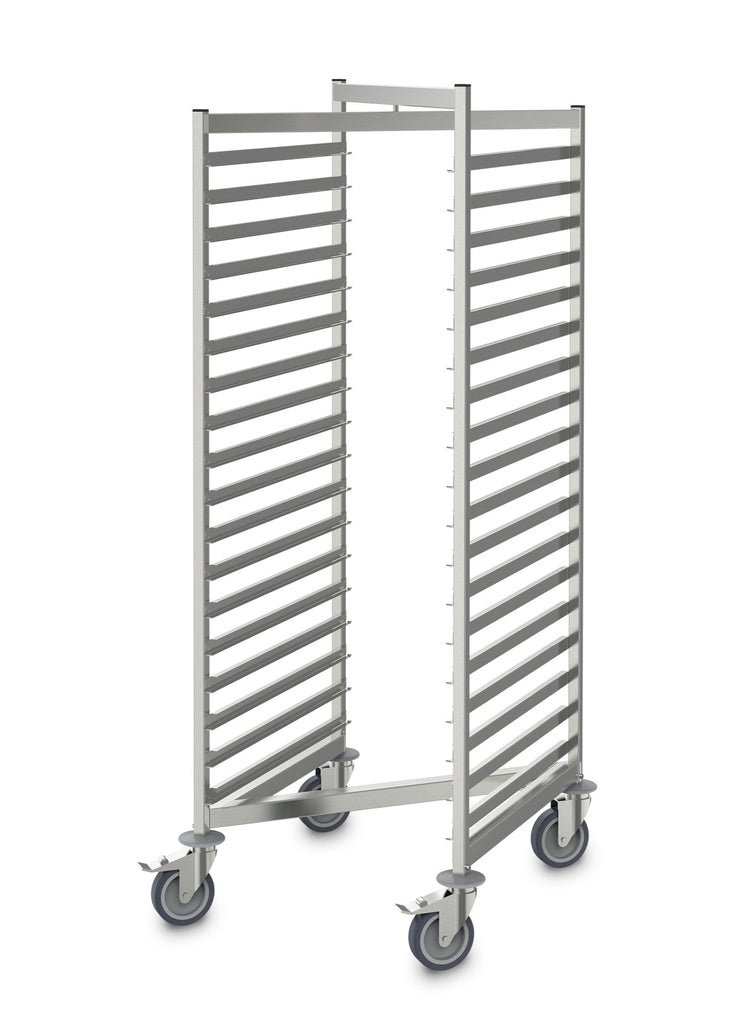 Tall Open Inter Stacking, Hupfer, RWG-E-1-18-GN, Gastro Trolley, Trolley, High Shelf Trolley
