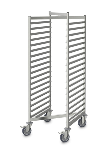 Tall Open Inter Stacking, Hupfer, RWG-E-1-18-GN, Gastro Trolley, Trolley, High Shelf Trolley
