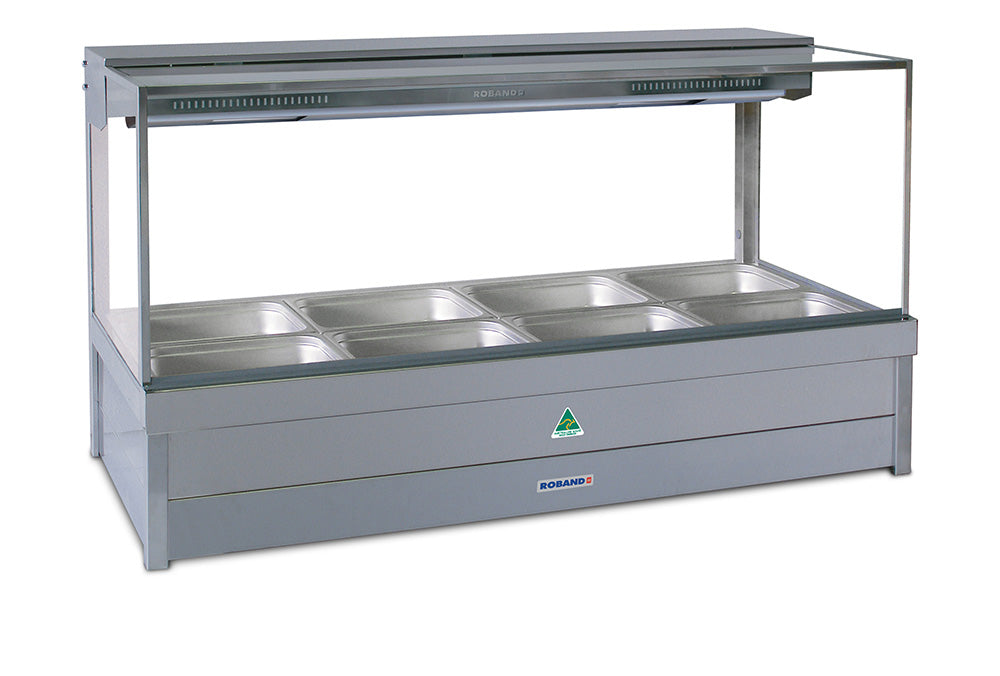 Roband S24 | Hot Bain Marie | Square Glass | Hot Bain Marie | Display Bain Marie | Hot Food Bain Marie