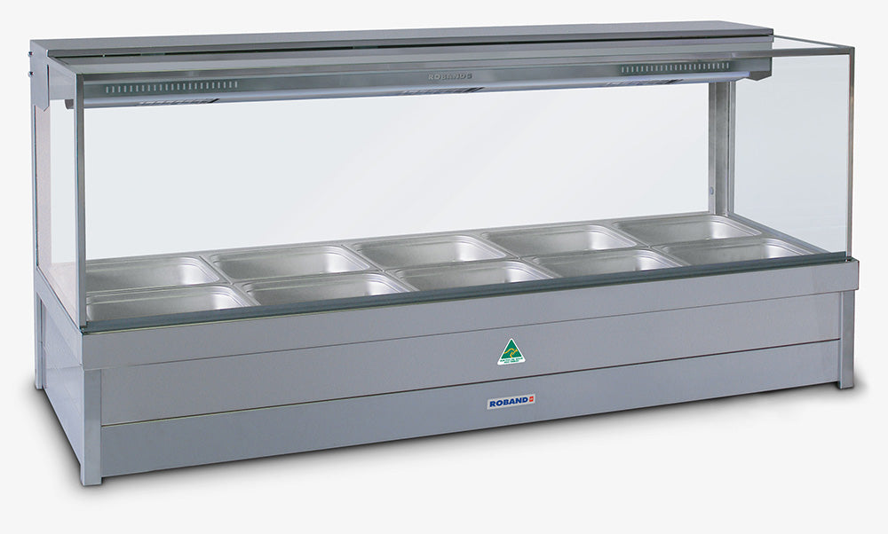Roband S25 | Hot Bain Marie | Square Glass | Hot Bain Marie | Display Bain Marie | Hot Food Bain Marie