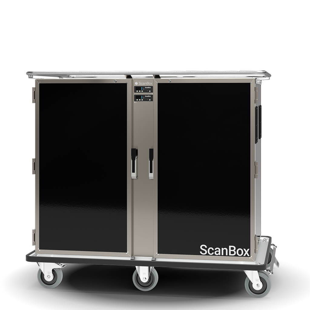Skanos BLDCC12 ScanBox Banquet Line Duo CC12 + CC12 Refrigerated Food Transport Cart | 24 x GN 2/1 | 360W