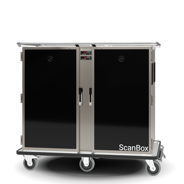 Skanos BLDFF12 ScanBox Banquet Line Duo HF12 + HF12 Heated Food Transport Cart | 24 x GN 2/1 | 2000W