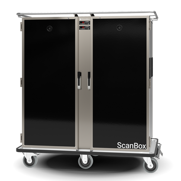 Skanos BLDFF16 ScanBox Banquet Line Duo HF16 + HF16 Heated Food Transport Cart | 32 x GN 2/1 | 2000W