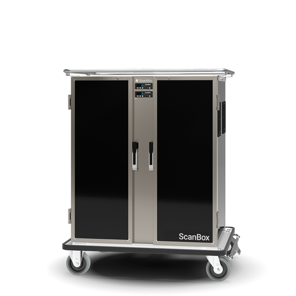 Skanos ELDCC12 ScanBox Ergo Line Duo CC12 + CC12 Refrigerated Food Transport Cart | 12 + 12 GN 1/1 | 260W