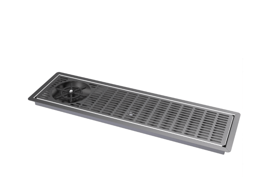 Simply Stainless SBM.DT.GR.0600 | 600mm Drop In Drip Tray | with Glass Rinser 