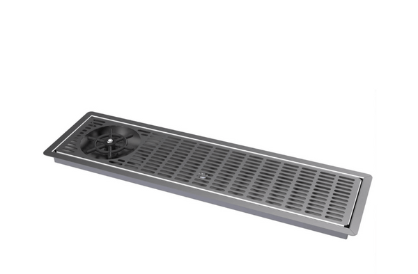 Simply Stainless SBM.DT.GR.0600 | 600mm Drop In Drip Tray | with Glass Rinser 