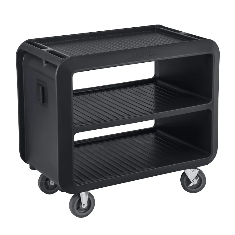 Cambro SC337110 I Service Cart Pro I Large Open Sided Carts I Black