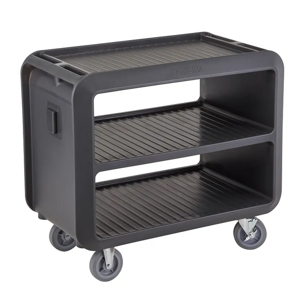 Cambro SC337615 I Service Cart Pro I Large Open Sided Carts I Charcoal Gray