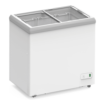 Exquisite SD117 | Flat Glass Display Chest Freezers with 3 Baskets