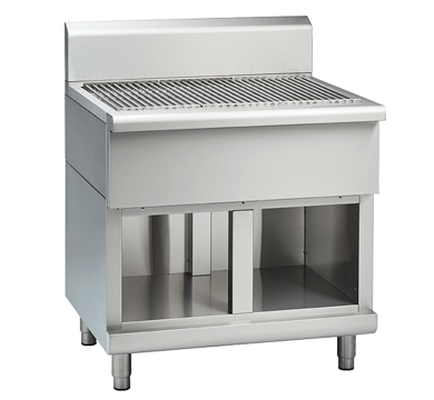Waldorf SF8900-CB Solid Fuel Grill Splashback Version