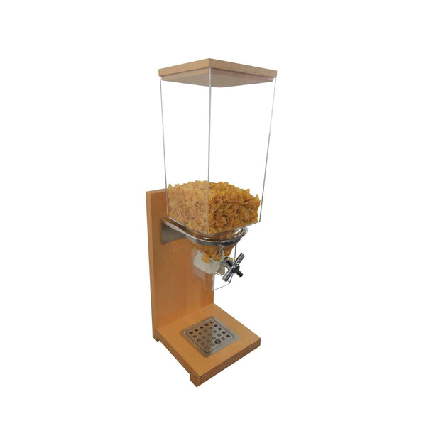 Smith & Hubble Elevate SH-E02-101-B | Cereal Dispenser | Coastal Beech Colour | Timber Base | Acrylic Chamber