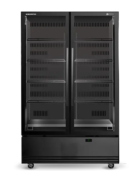 Skope SKB1200N-A | 2 Glass Door Display | Storage Fridge | Customisable | Bottom Mount | Upright Fridge | Display Fridge | Commercial Upright Fridge