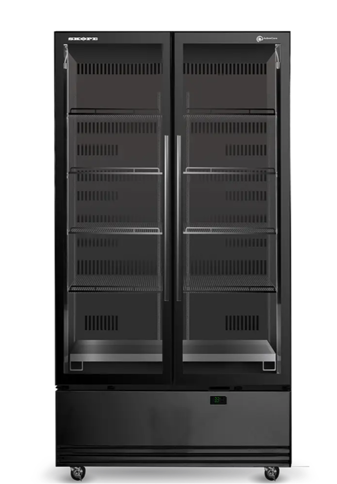 Skope SKB900N-A | 2 Glass Door Display | Storage Fridge | Upright Fridge | Display Fridge | Commercial Upright Fridge