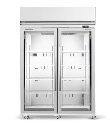Skope SKFT1300N-A-SS | 2 Glass Door | Upright Display | Storage Freezer | Commercial Upright Freezer