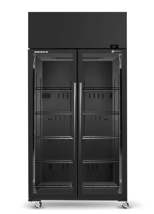 Skope SKT1000N-A | 2 Glass Door Display | Storage Fridge | Upright Fridge | Display Fridge | Customisable | Commercial Upright Fridge
