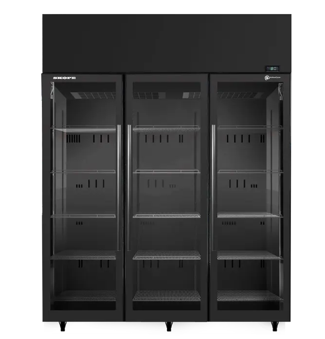 Skope SKT1500N-A | 3 Glass Door | with 5 Shelves | Customisable | Upright Fridge | Display Fridge | Commercial Upright Fridge