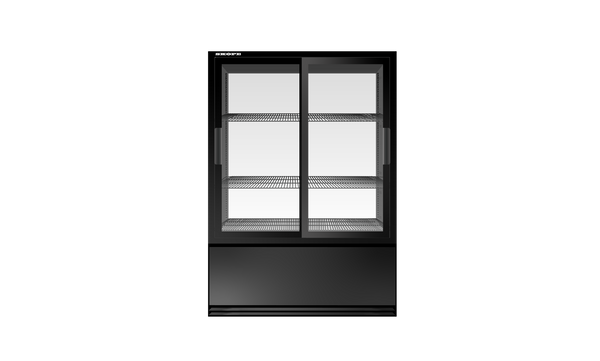 SKOPE SL350N.4SL SpeedLane Grab & Go Fridge | Passthrough with 2 Sliding Doors on Either Side