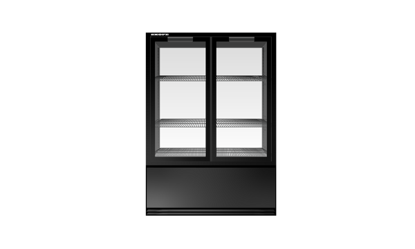 SKOPE SL350N.4SW SpeedLane Grab & Go Fridge | Passthrough with 2 Swing Doors on Either Side