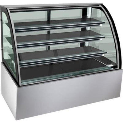 Bonvue SL830 | Chilled Food Display | Food Display Curved Glass | Sliding Glass Doors | 900mm