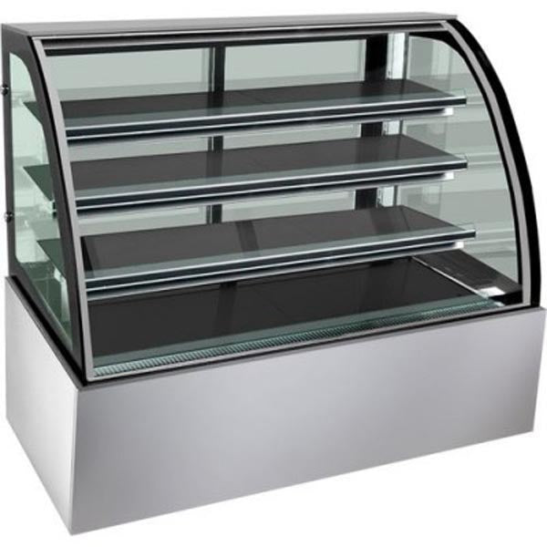 Chilled Food Display, Bonvue, SL830, Food Display Curved Glass, Sliding Glass Doors