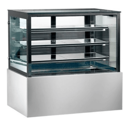 Bonvue SL850V | Chilled Food Display | Food Display Square Glass | Sliding Glass Doors | 1500mm