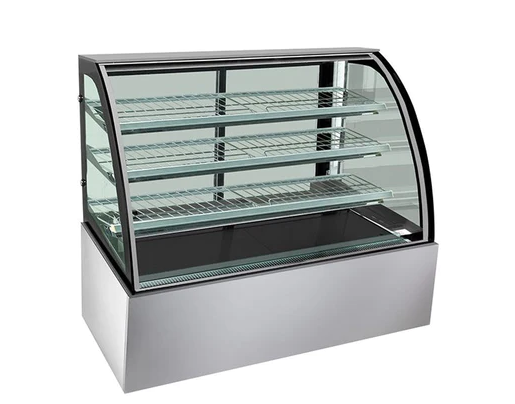 Chilled Food Display, Bonvue, SL850, Food Display Curved Glass, Sliding Glass Doors