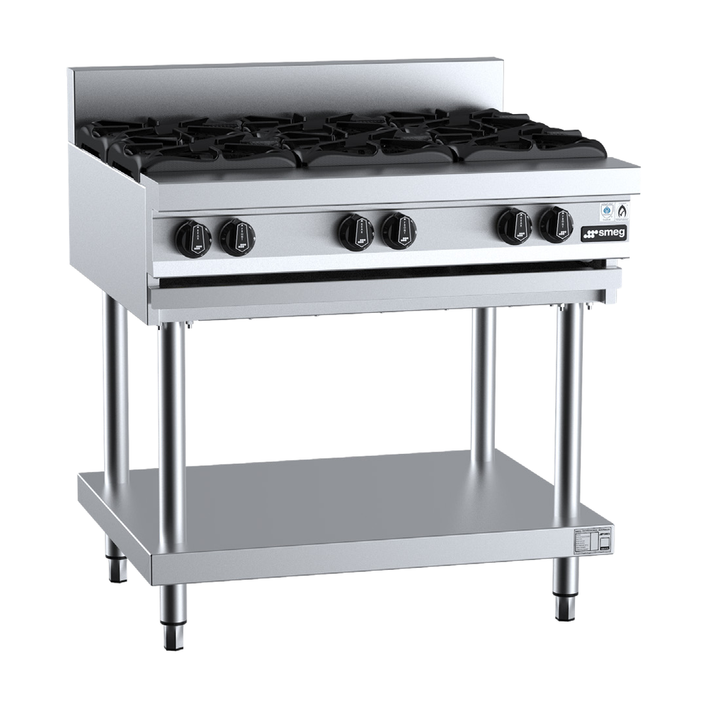 Smeg SPBT6 6 Burner Boiling Top on Stand