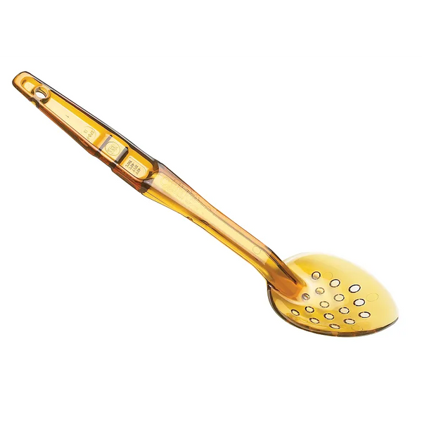 Cambro SPOP13150 I High Heat Perforated Deli Spoons I 333 mm I Serving Spoons I Amber I Case of 12