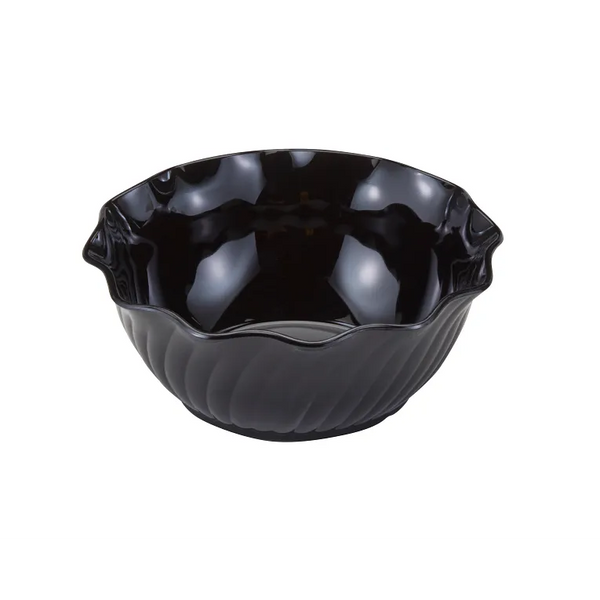 Cambro SRB13110 I SAN Swirl Bowls I 384 mL (13 oz) I Black I Case of 24