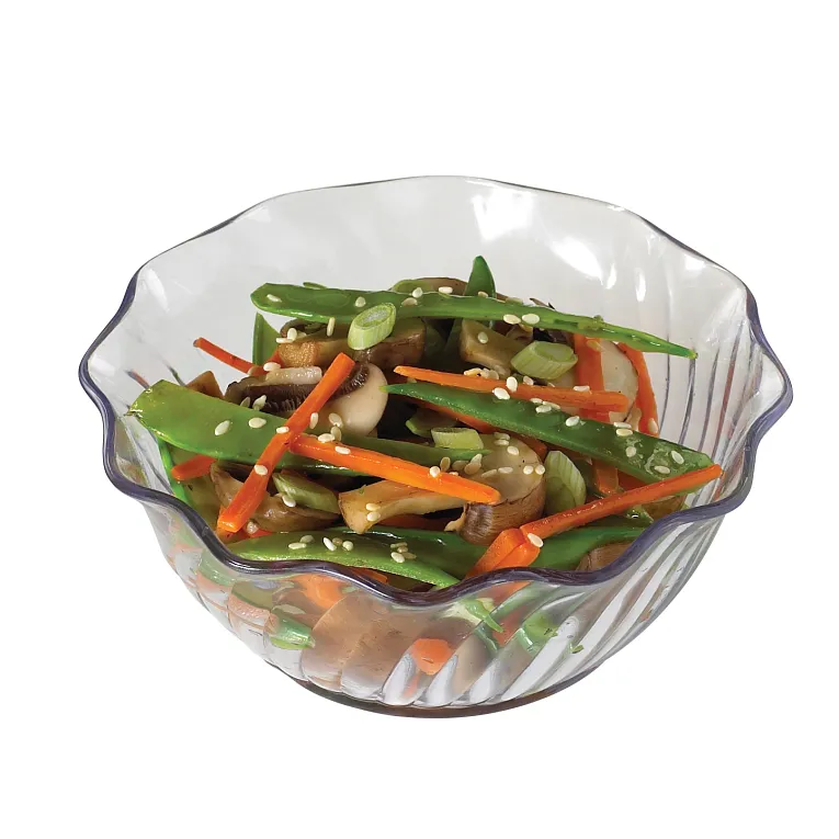 Cambro SRB13CW135 I Camwear Swirl Bowls I 384 mL (13 oz) I Clear I Case of 24