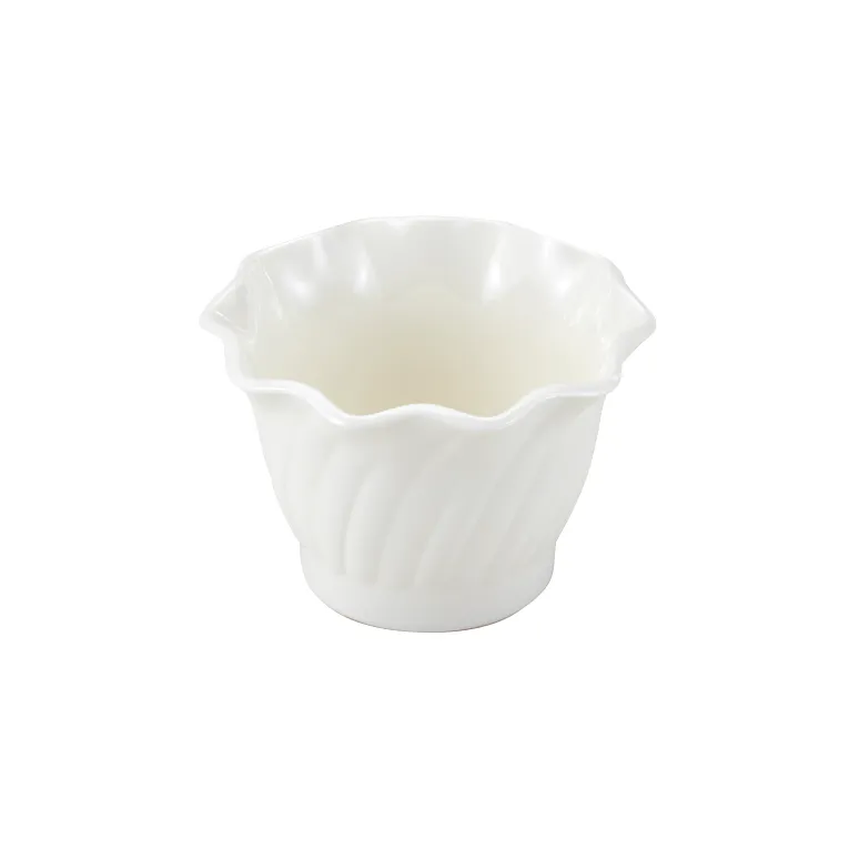 Cambro SRB5148 I SAN Swirl Bowls I 148 mL (5 oz) I White I Case of 24