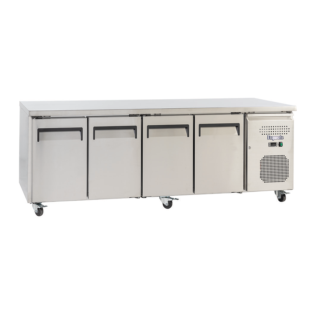 Exquisite SSC550H - Four Solid Doors Underbench Storage Refrigerators Slimline 511 Litre