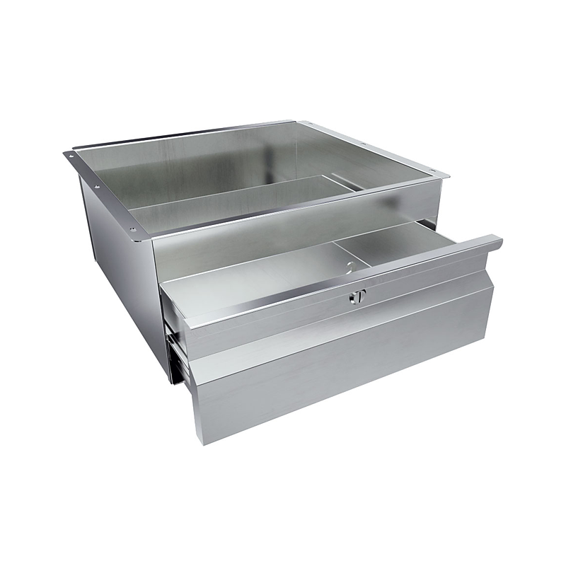 3monkeez SS DRAWER-L Stainless Steel Drawer - With Lock