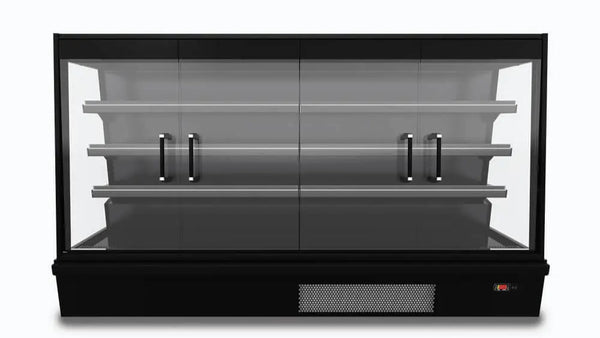 Multideck Display Fridge, Bromic, SVM1250HD-NR, Double Hinged Door, 443L, Semi Vertical