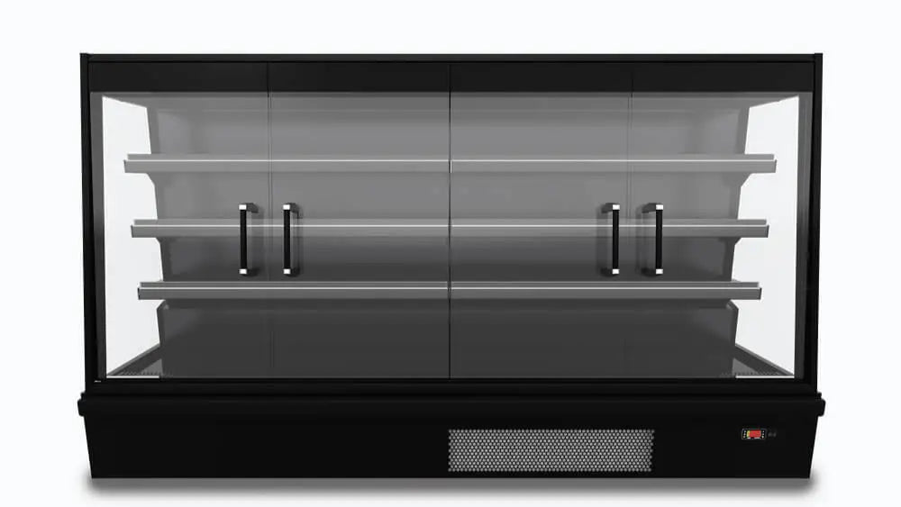Multideck Display Fridge, Bromic SVM1580SD-NR, Double Sliding Door, 559L, Semi Vertical