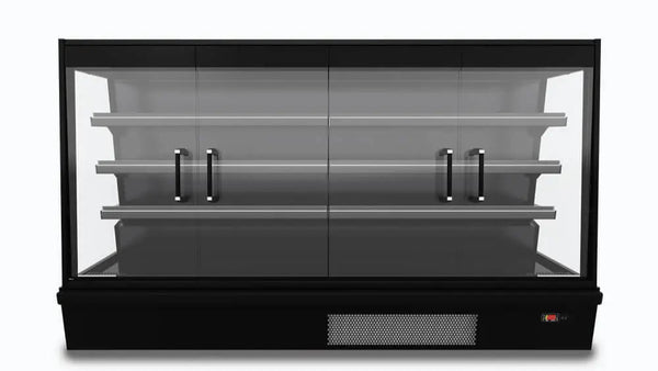 Multideck Display Fridge, Bromic SVM1580SD-NR, Double Sliding Door, 559L, Semi Vertical