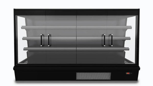 Multideck Display Fridge, Bromic SVM2500HD-NR, 4 Door Display Fridge, 885L, Semi Vertical 