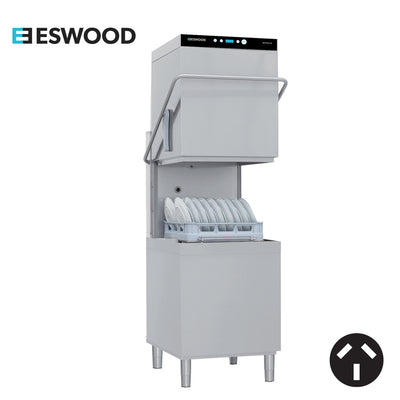 Eswood SW900X I Smartwash I Professional I Pass-Through Warewasher I Warewasher I Commercial Dishwasher I Pass Through Ware Washing Equipment I 56Kg
