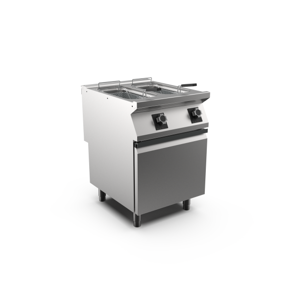 Mareno FR76E10A M1 70 Series Twin Pan Electric Fryer I Cabinet Base I 10+10 L