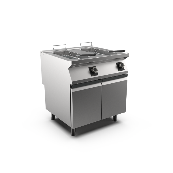 Mareno FR78E15A M1 70 Series Twin Pan Electric Fryer I Cabinet Base I 15+15 L