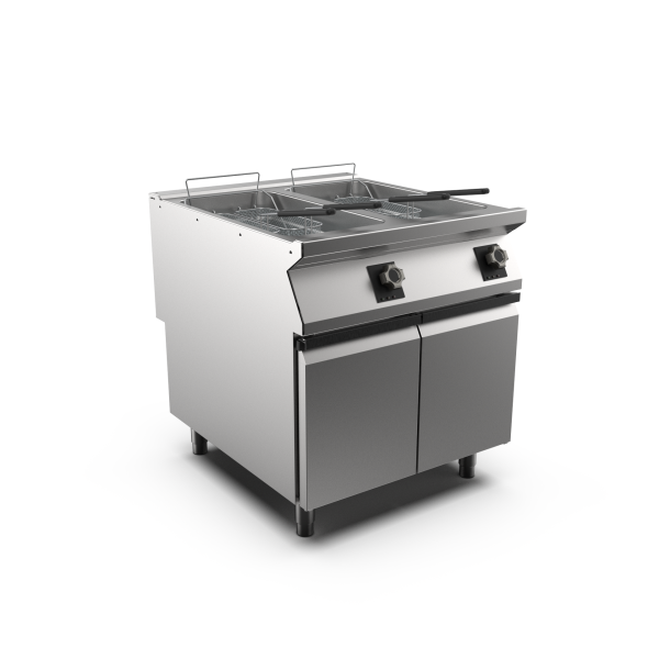 Mareno FR98E22A M1 90 Series Twin Pan Electric Fryer I Cabinet Base I 22+22 L