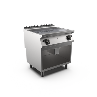 Mareno FT78GLCG-NG M1 70 Series Chrome Gas Frytop on Open Stand I Freestanding I 800mm wide
