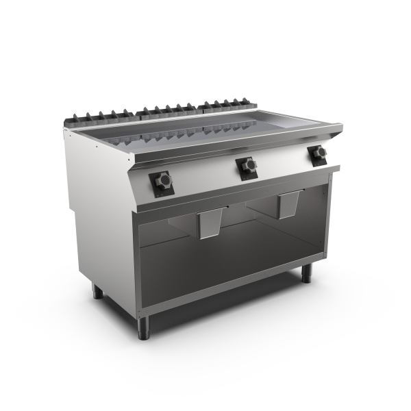 Mareno FT912ELCG M1 90 Series Electric Top Chrome Frytop I Open Stand I 1200mm Wide I Freestanding