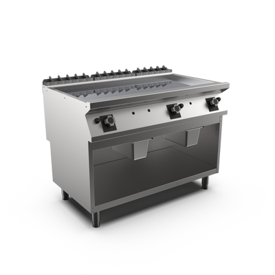 Mareno FT912GLCG-NG M1 90 Series Chrome Gas Frytop on Open Stand I 1200mm Wide