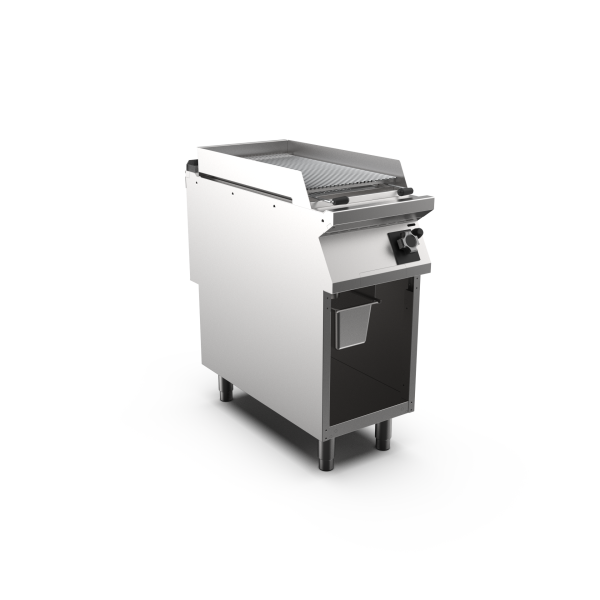 Mareno GL94GIGC-NG M1 90 Series Gas Charcoal Grill With Lava Rocks and Stainless Steel Grid on Open Stand I 400mm Wide