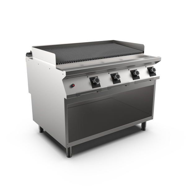 Mareno GR912GA-NG M1 90 Series Gas Radiant Grill 1200mm Wide on Cabinet Base