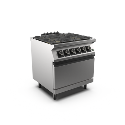 Mareno PC78GFEV-NG M1 70 Series 4 Gas Burner Fan Assisted Electric Oven Range I Freestanding I 800mm Wide